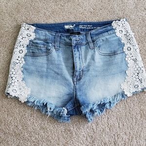 Denim shorts